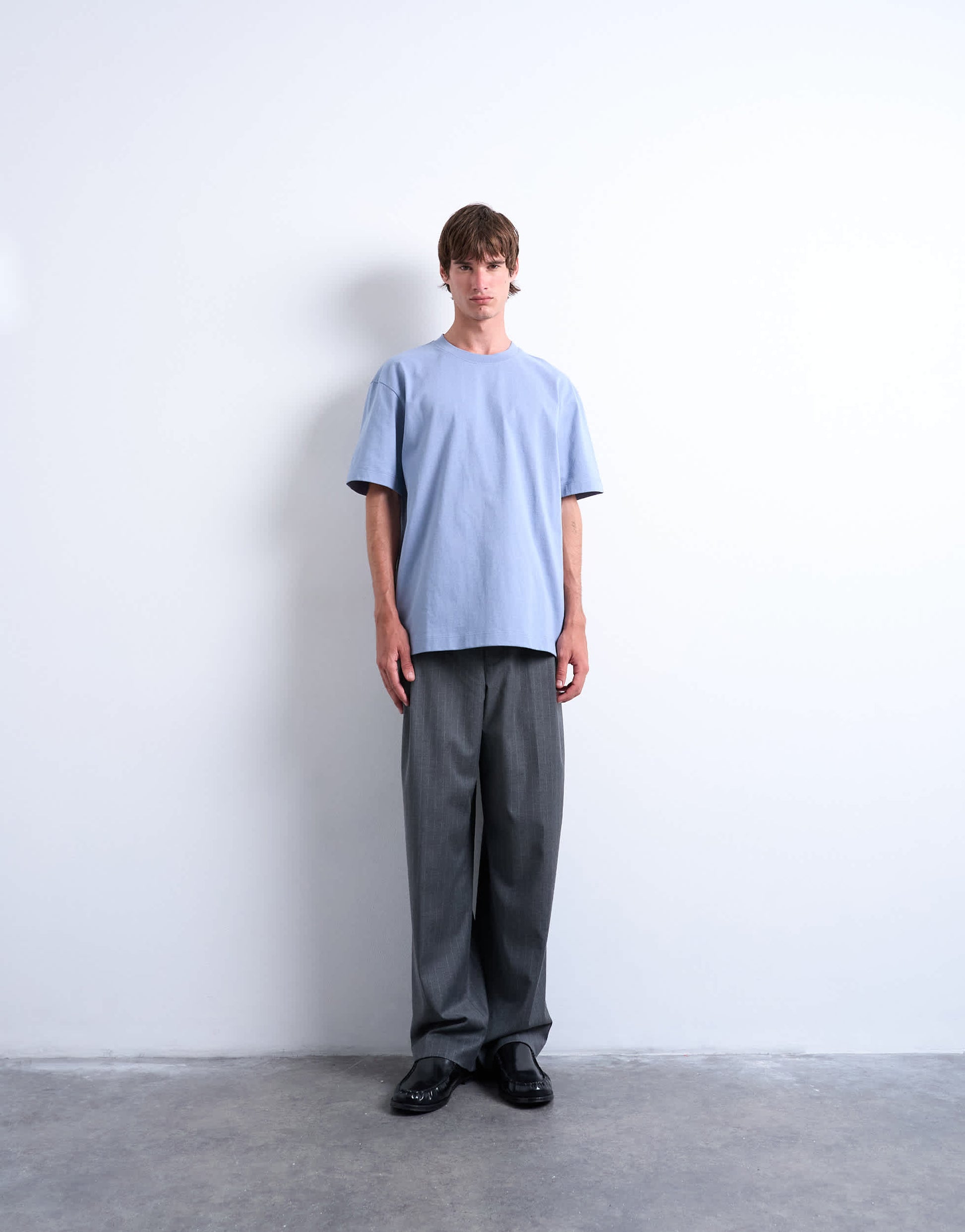 Topman relaxed fit t-shirt in mid blue