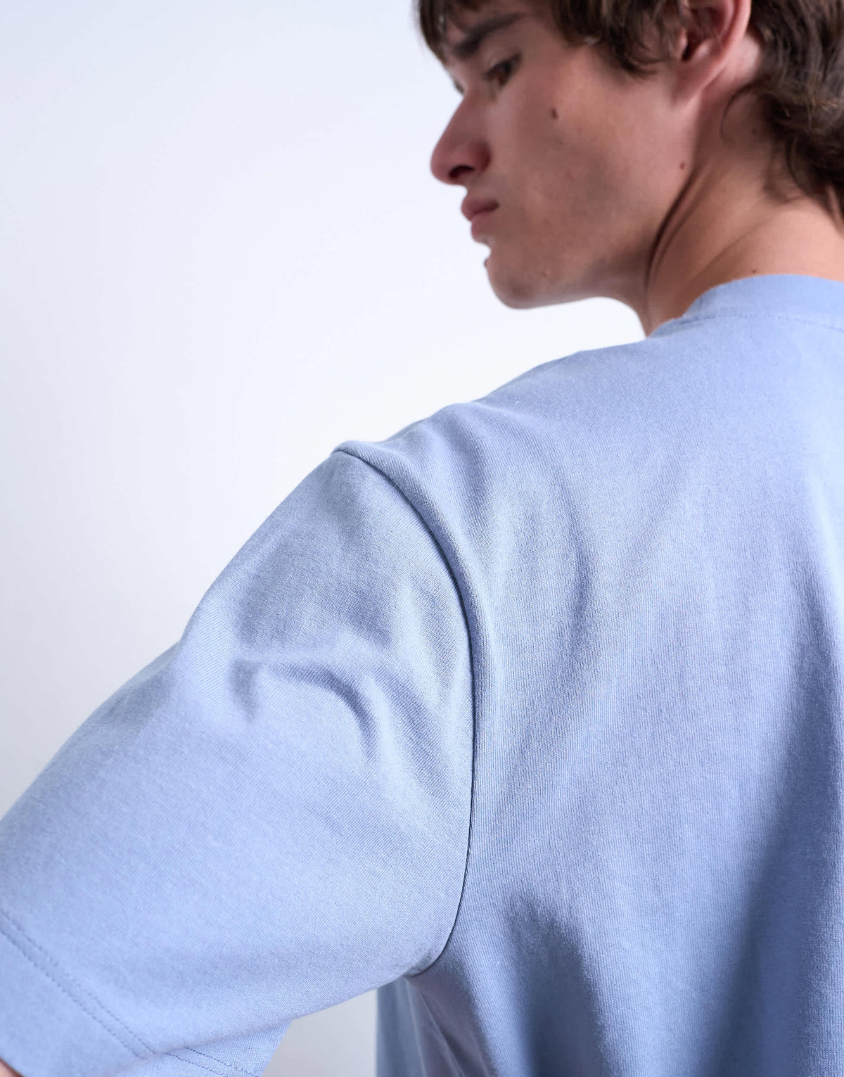 Topman relaxed fit t-shirt in mid blue
