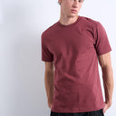 Topman classic fit t-shirt in burgundy