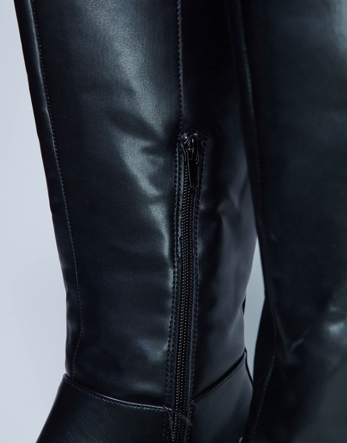 Topshop Riya knee high chunky boots in black