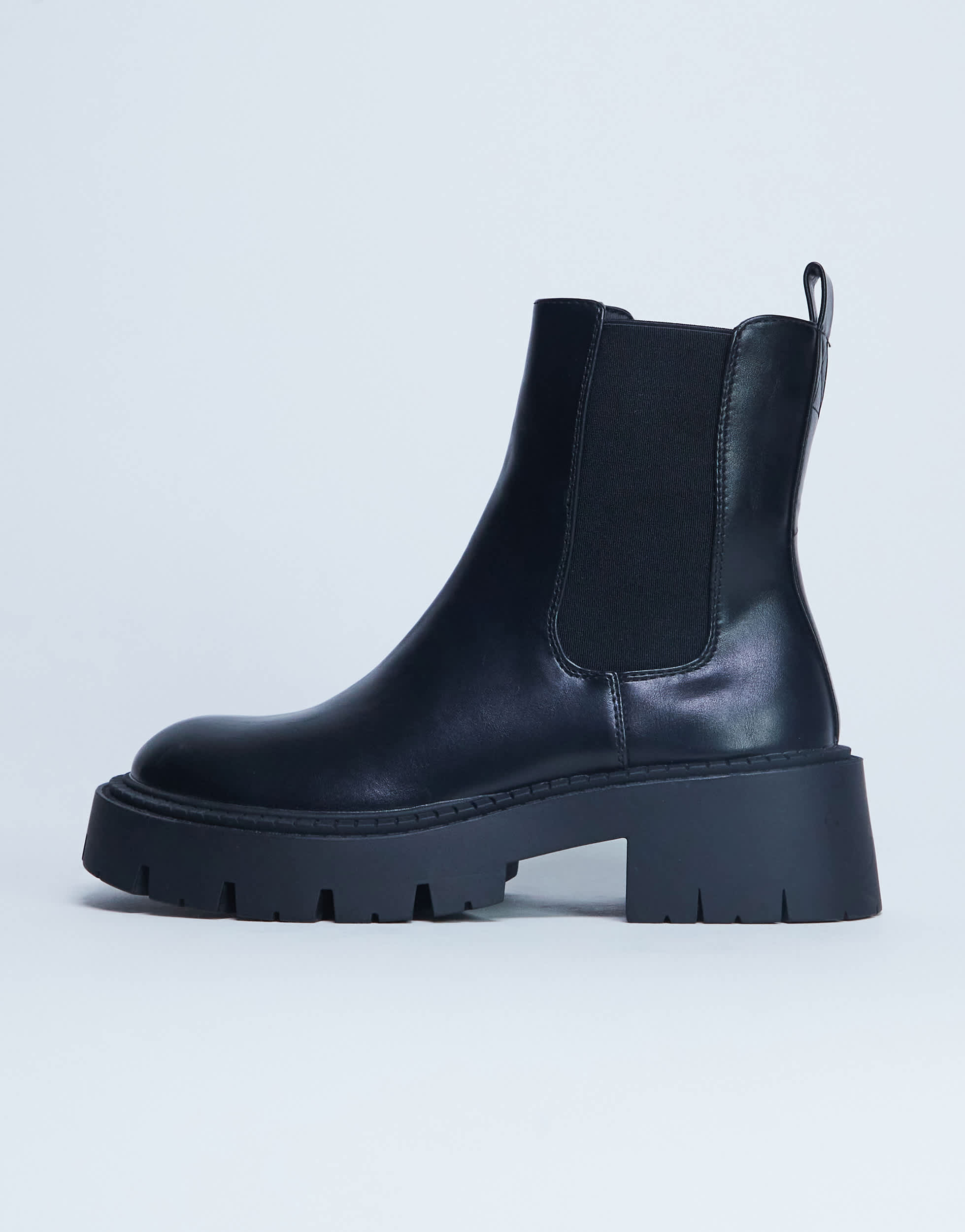 Bottines Chelsea Topshop Layla à semelle épaisse noires