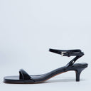 Topshop Irene barely there mid heeled sandal in black
