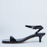 Topshop Irene barely there mid heeled sandal in black