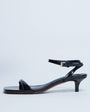 Topshop Irene barely there mid heeled sandal in black