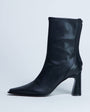 Topshop Nicky chisel toe ankle boot in black