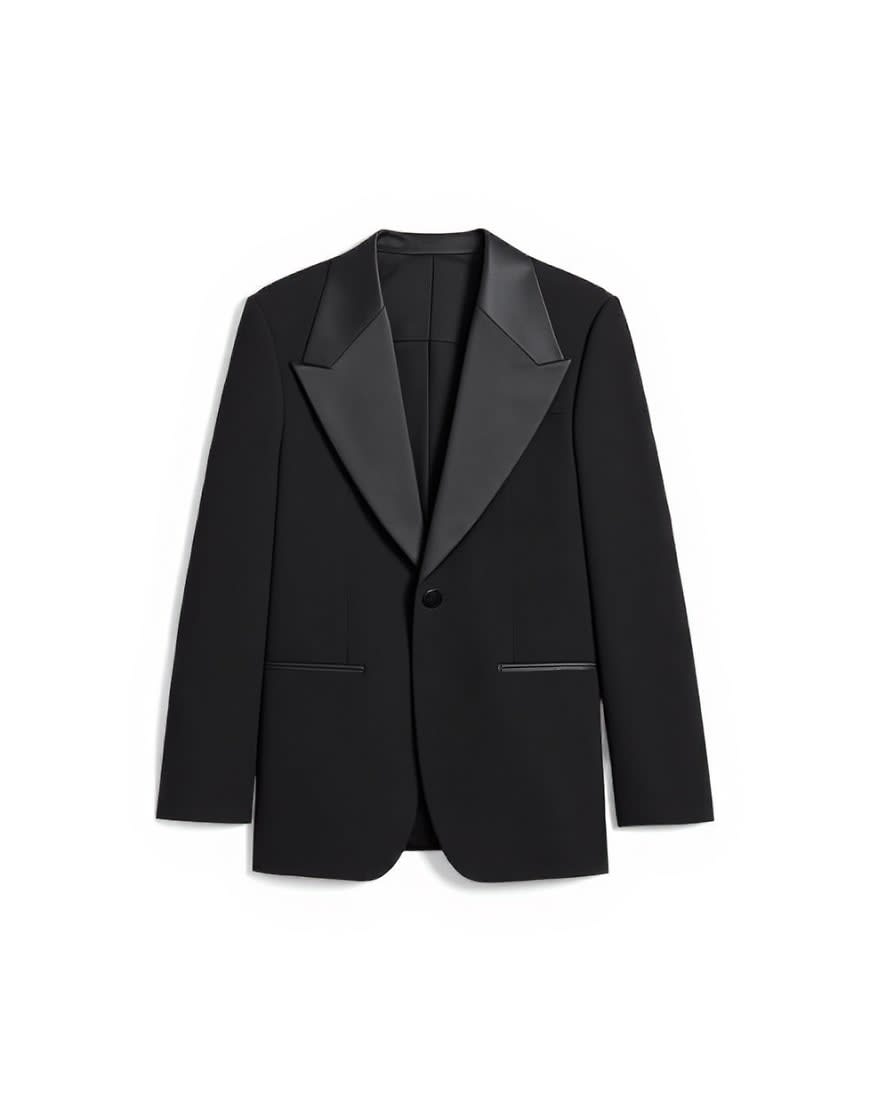Topman tuxedo jacket in black