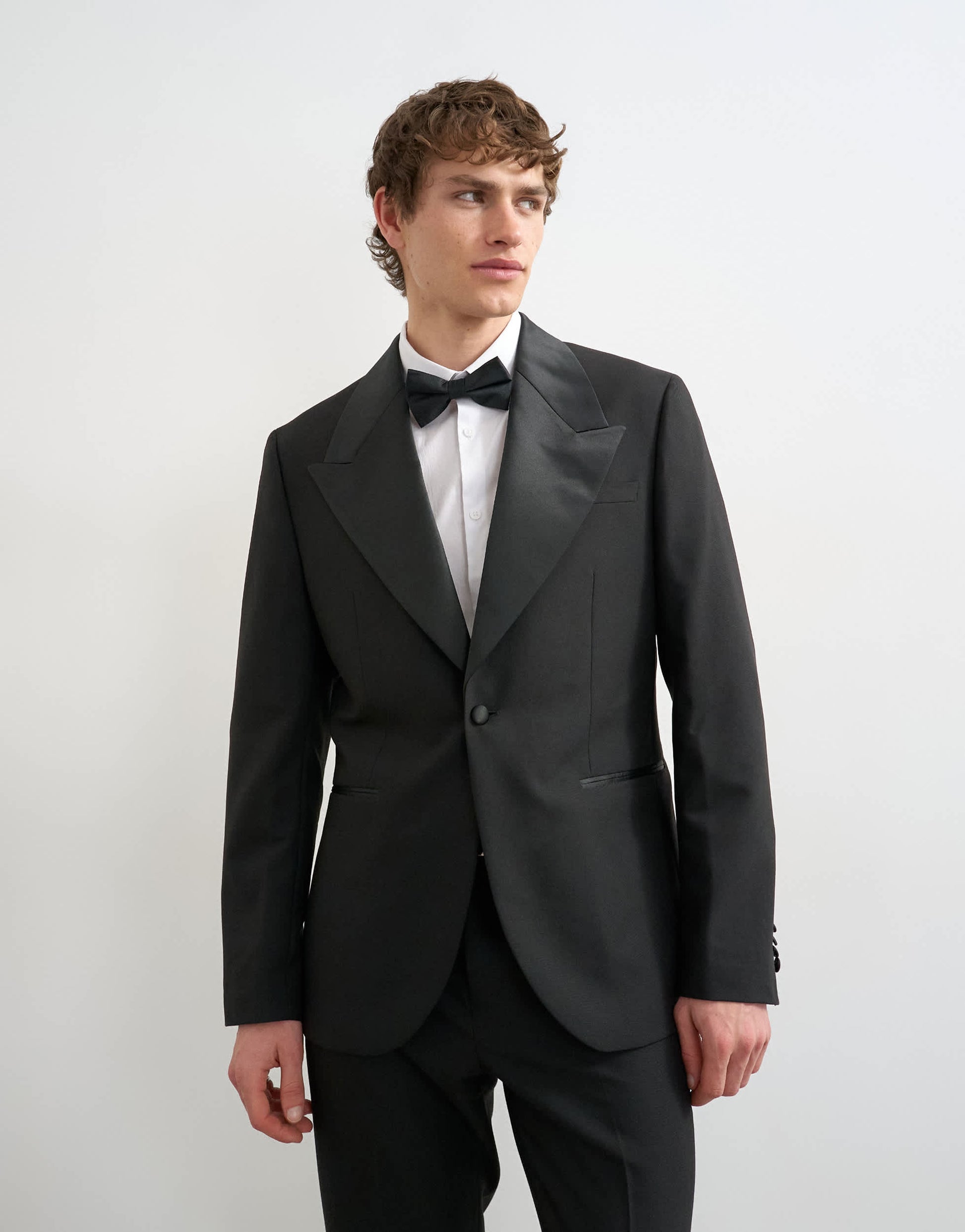 Topman tuxedo jacket in black