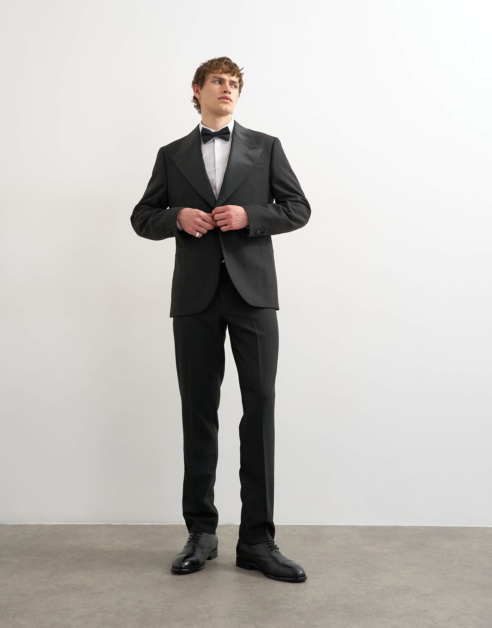 Topman tuxedo jacket in black