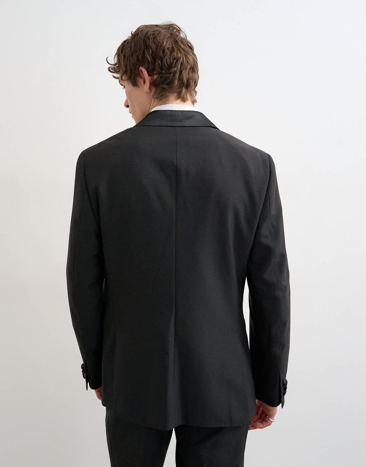 Topman tuxedo jacket in black