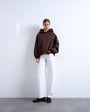 Topshop Barrel mid rise jean in white