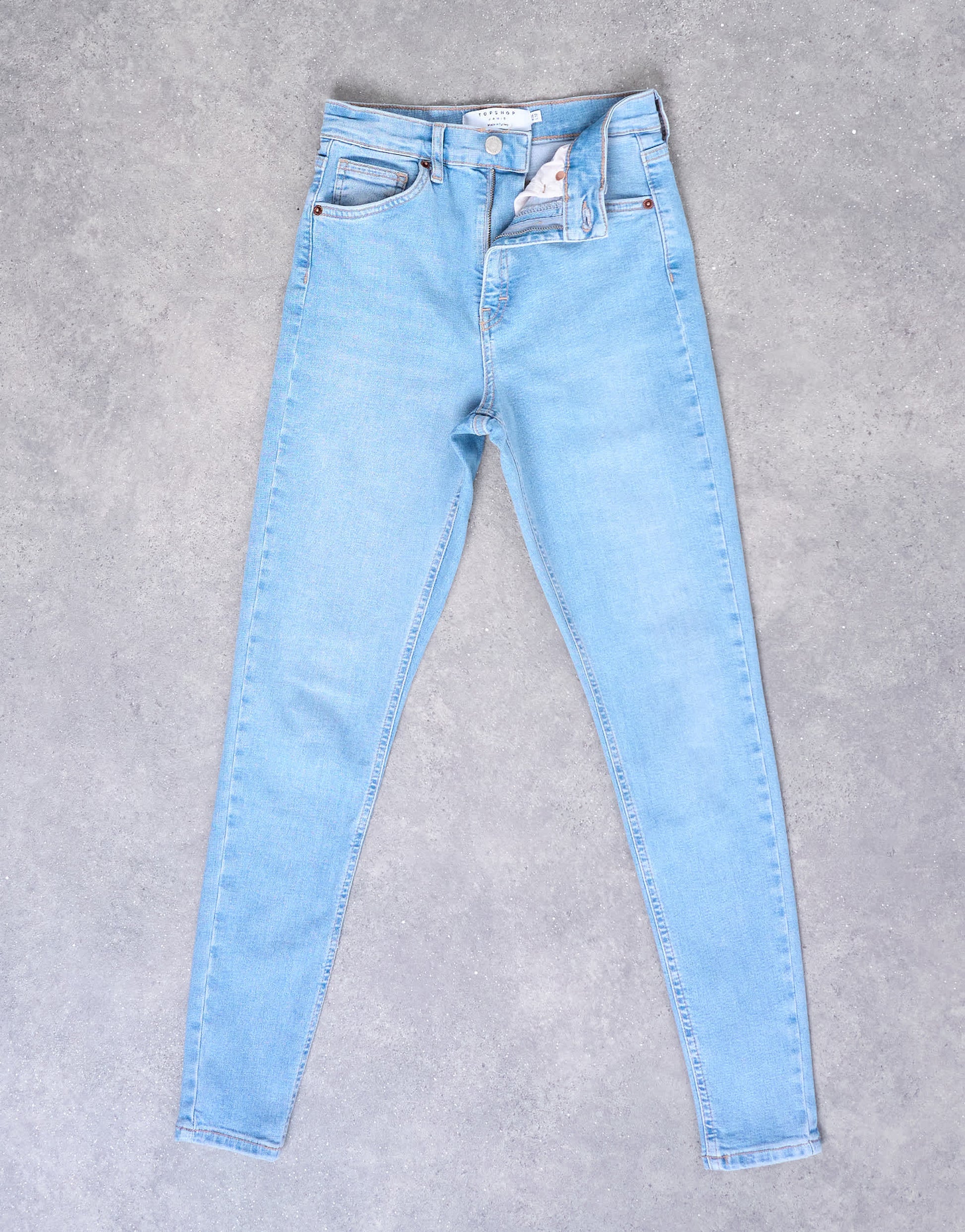 Topshop Jamie high rise skinny jean in bleach