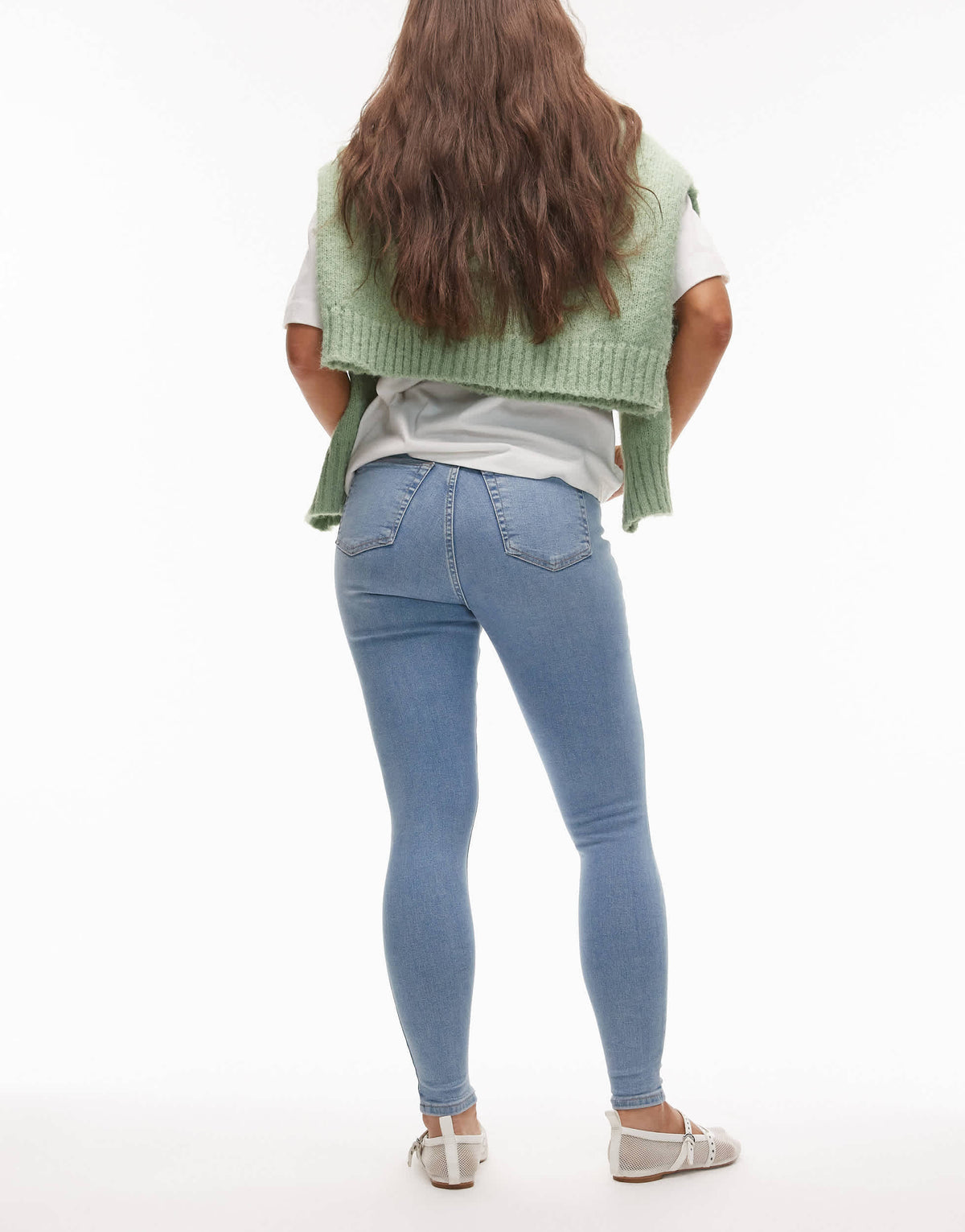 Topshop Hourglass Jamie high skinny jean in bleach