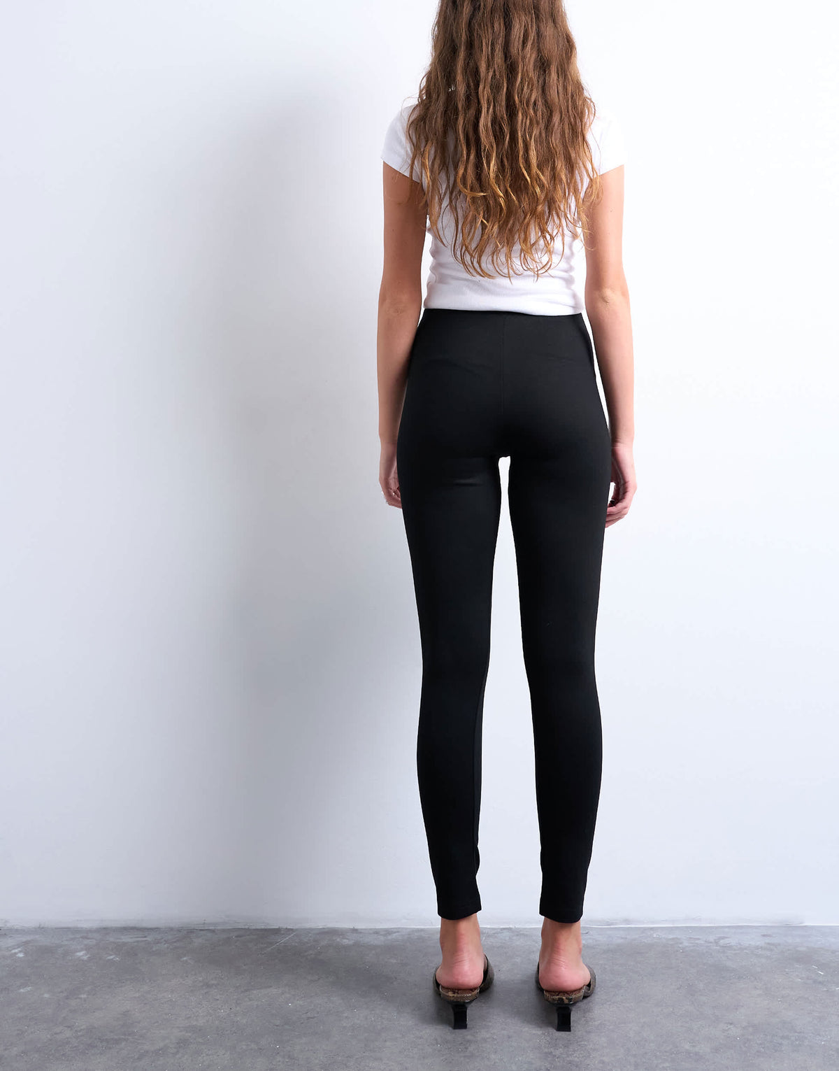 Topshop full length legging in black