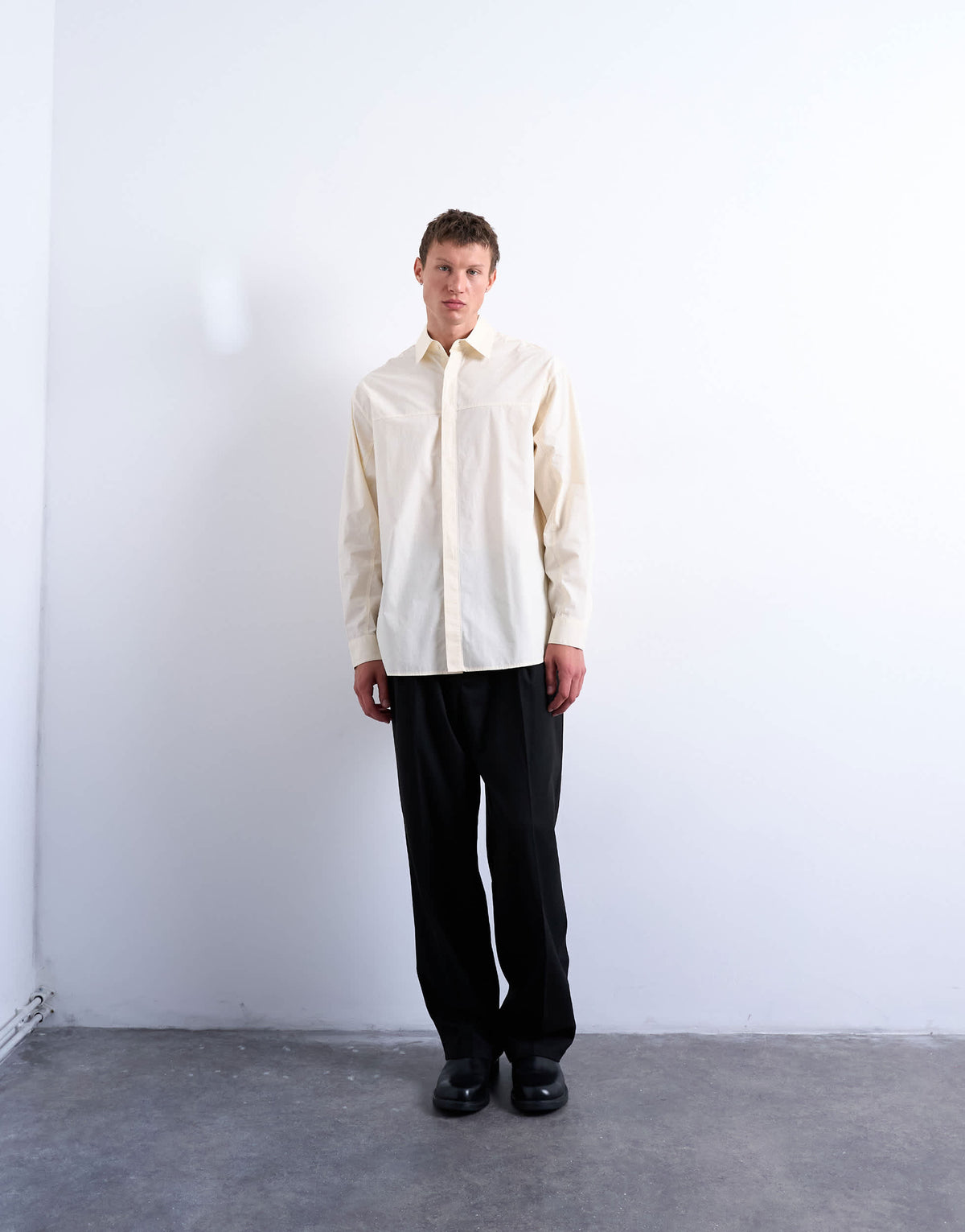 Topman oversized fit formal shirt in light yellow