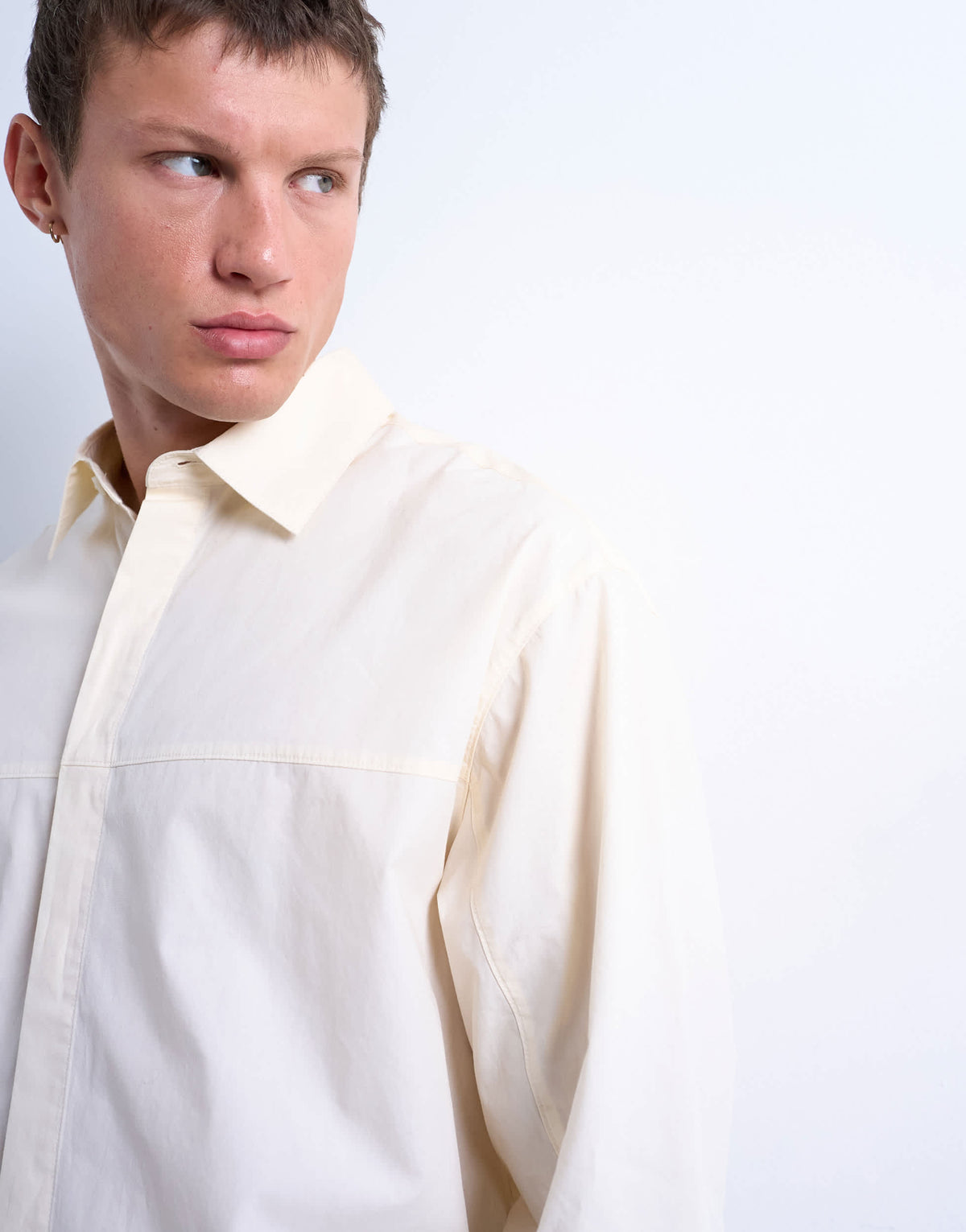 Topman oversized fit formal shirt in light yellow