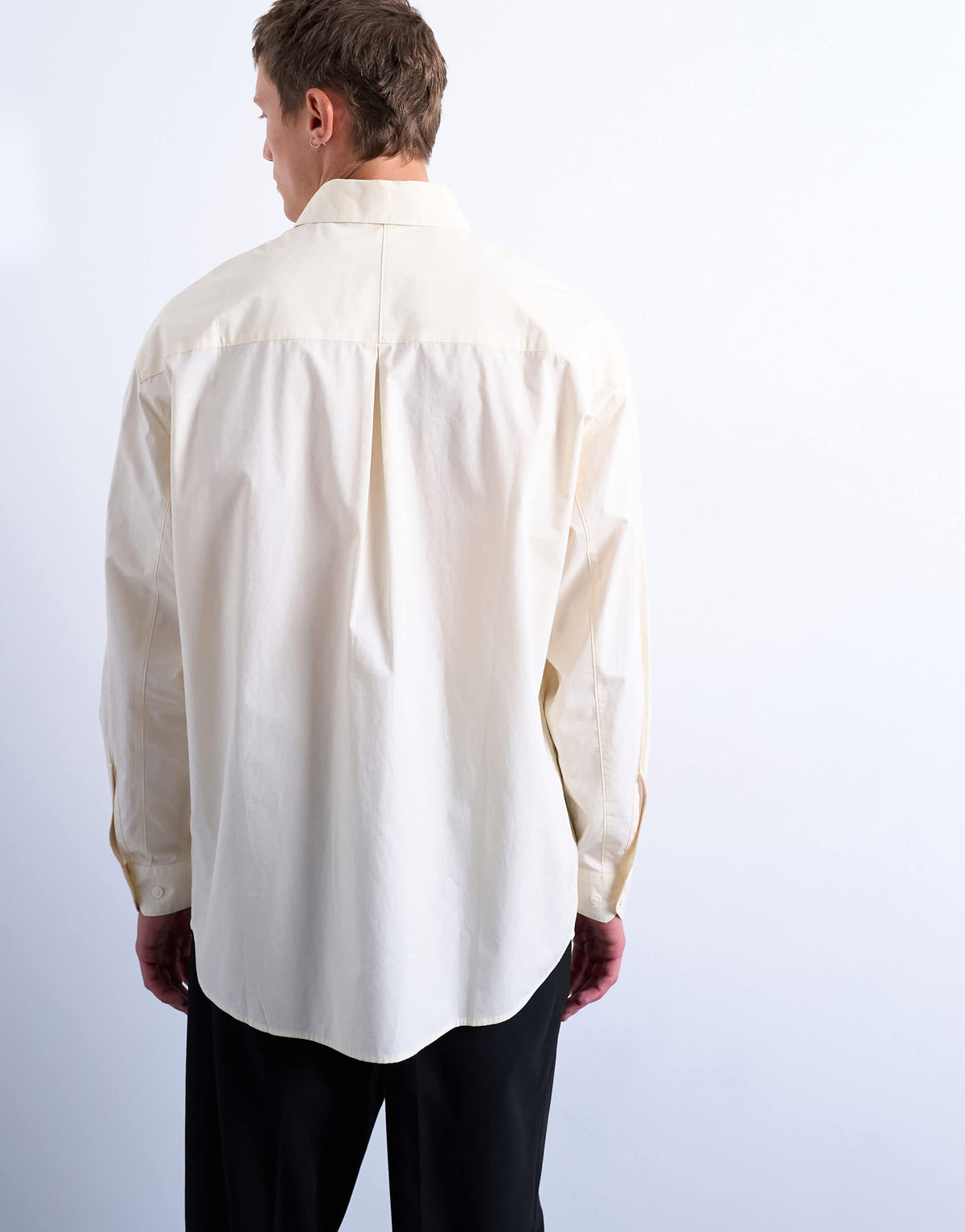 Topman oversized fit formal shirt in light yellow