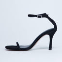 Sandales à talon double en daim véritable Alexi de Topshop, noires