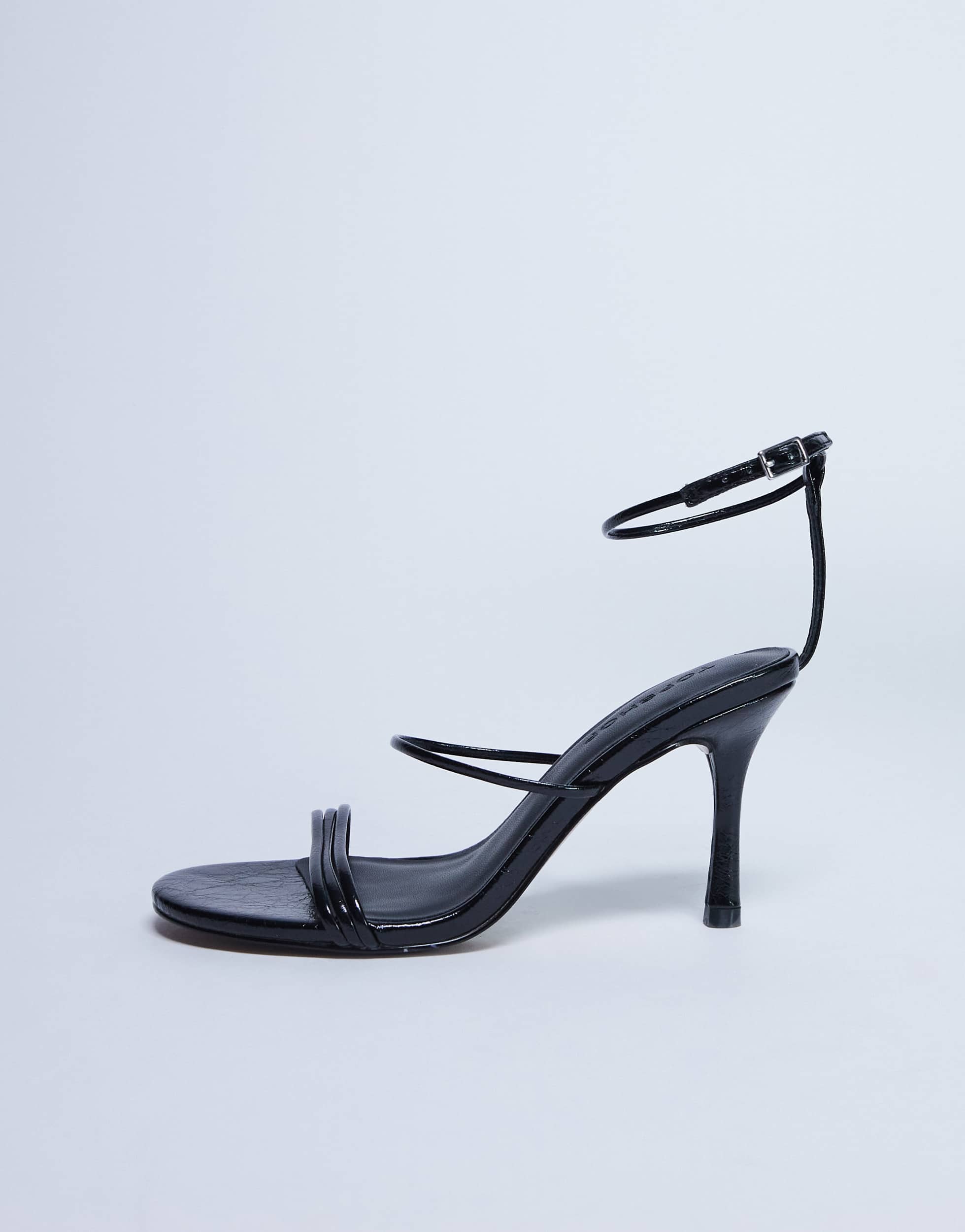 Sandales à talons et brides Topshop Abbie noires