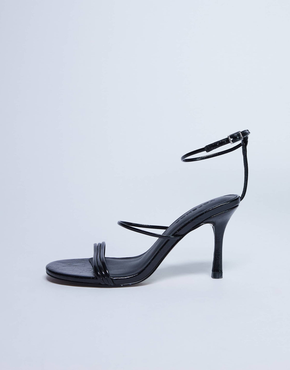 Topshop Abbie strappy heeled sandal in black