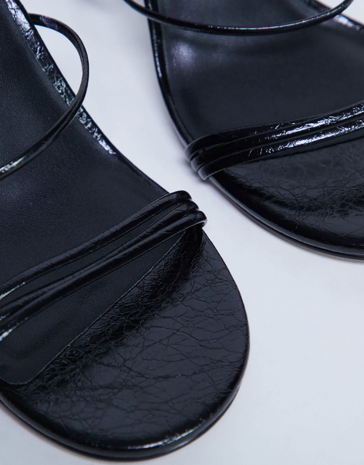 Topshop Abbie strappy heeled sandal in black