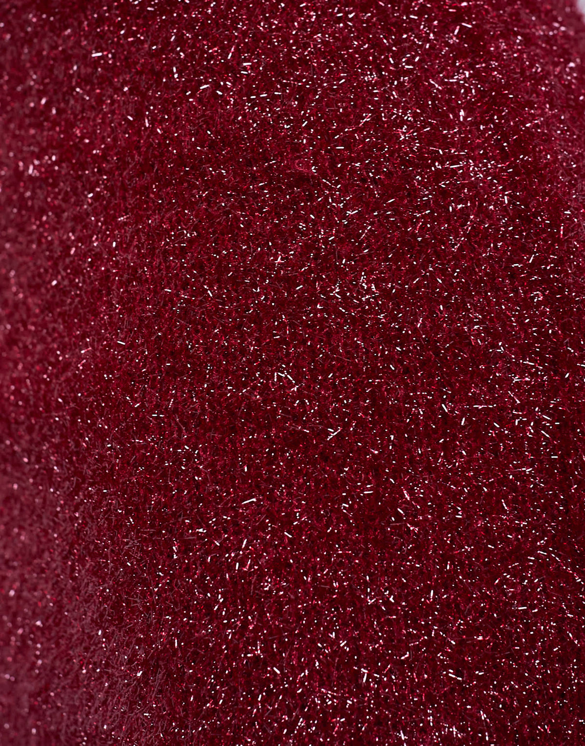 Topshop knitted tinsel co-ord skirt in burgundy