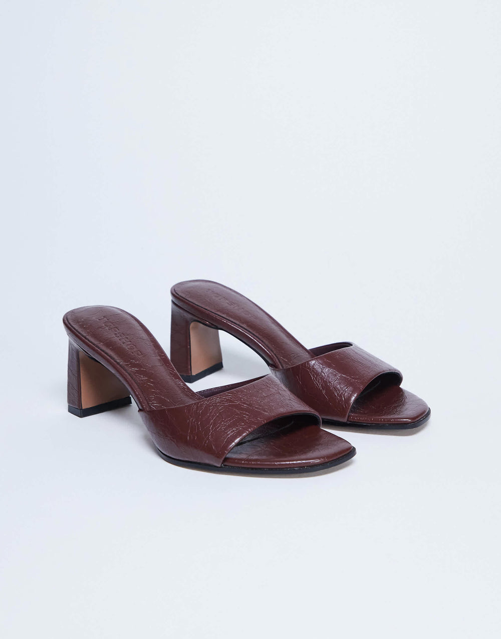 Mule à talon Freya de Topshop, couleur bordeaux