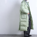 Topshop longline techy puffer jacket in green sage