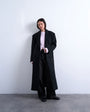 Topshop double breasted mensy overcoat with wool in black