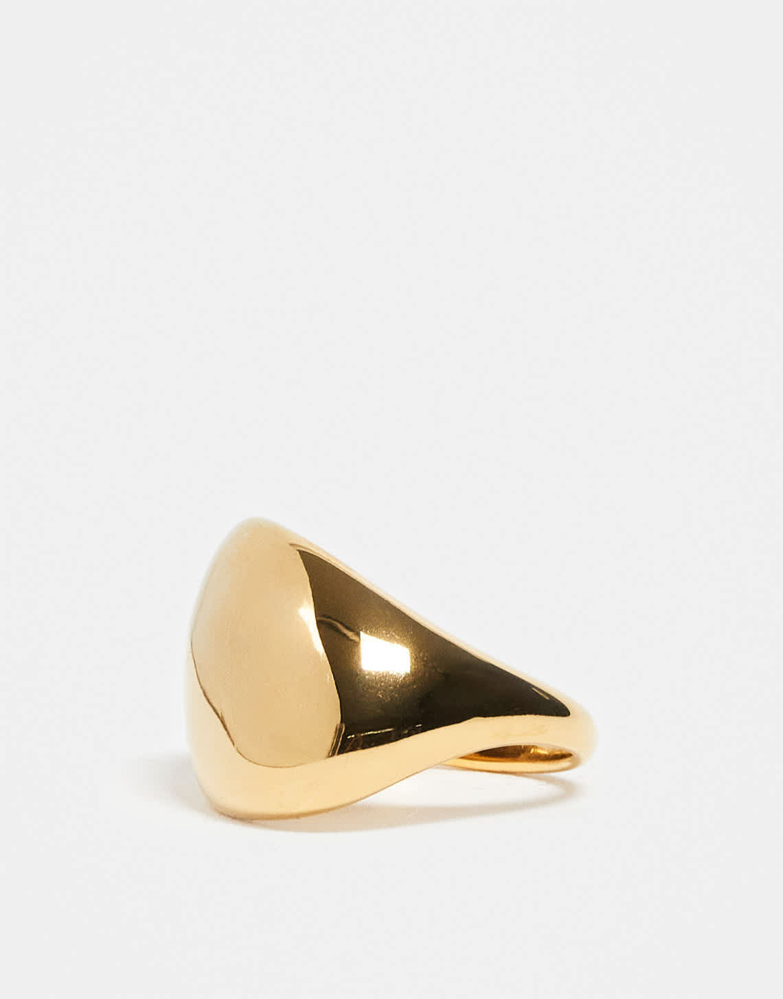 Topshop Sorena waterproof stainless steal ring in gold