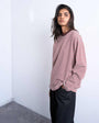 Topshop stripe premium interlock long sleeve skater tee in brown