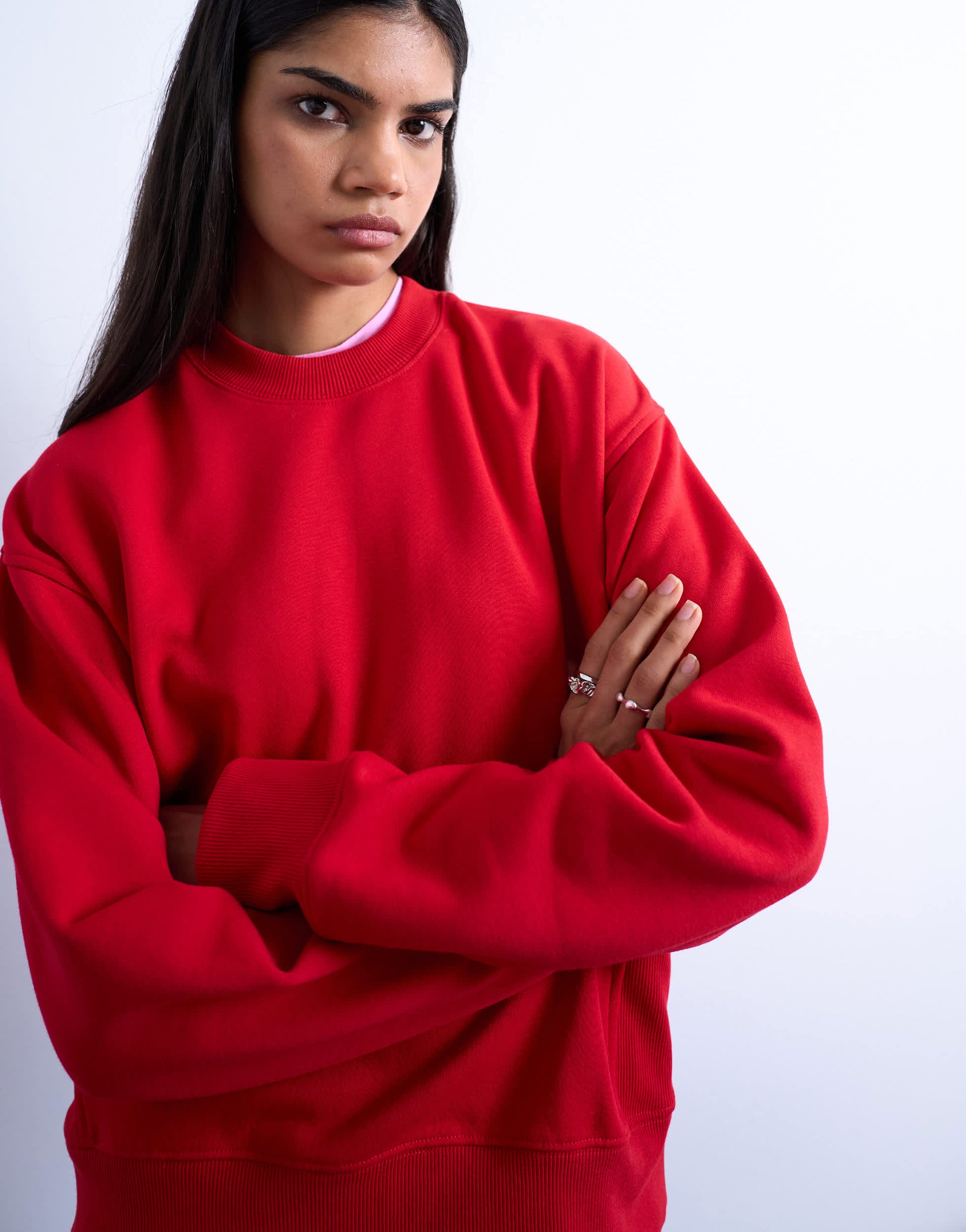Topshop ultimate sweat in red