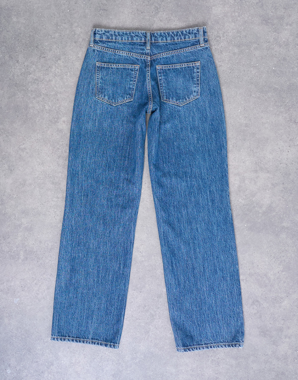Topshop Hourglass Ember low rise straight leg jean in vintage blue