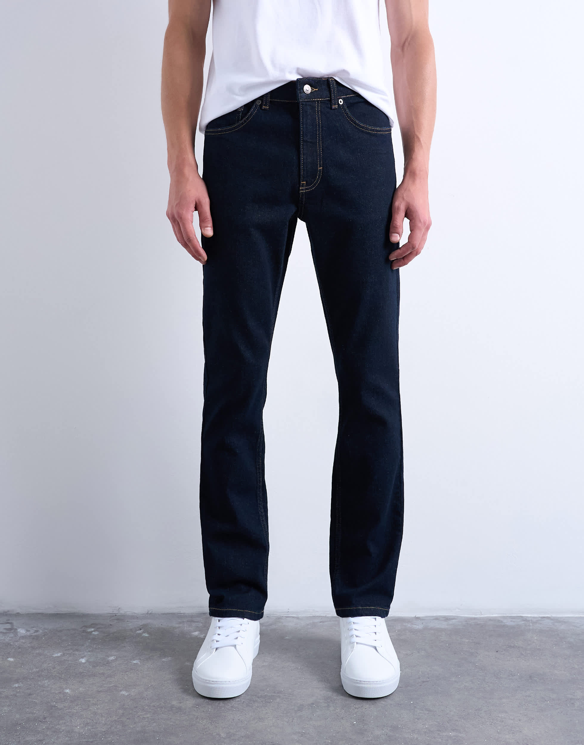 Topman Stretch Slim Jeans in Rohdenim