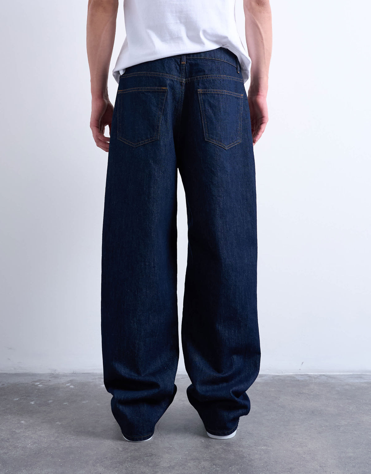 Topman rigid baggy jean in raw