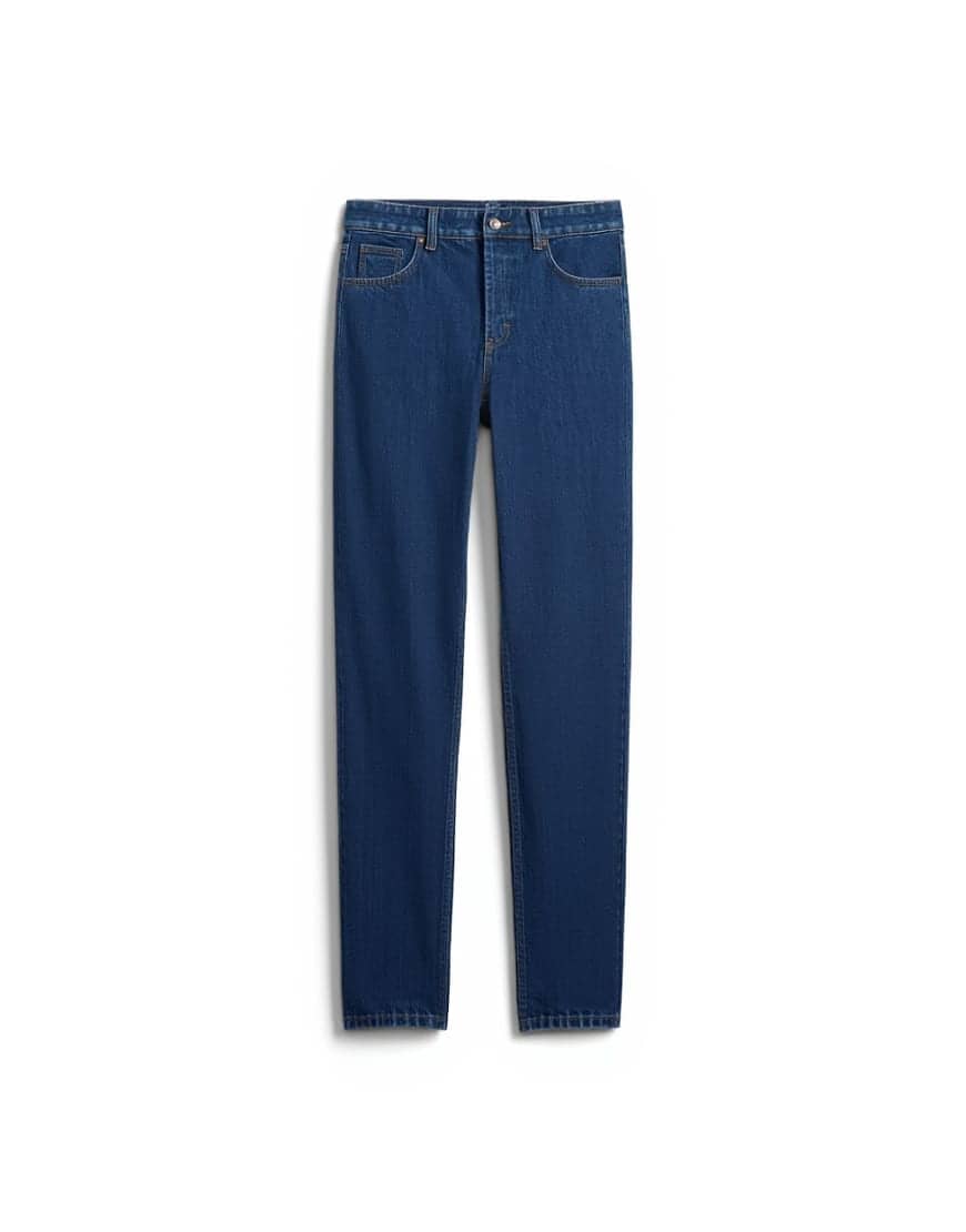 Topman rigid straight jean in dark wash blue