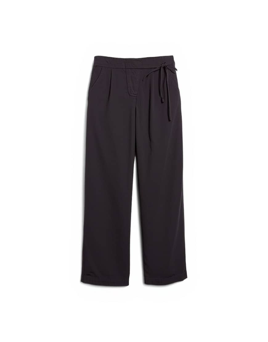 Topshop casual barrel flag trouser in chocolate