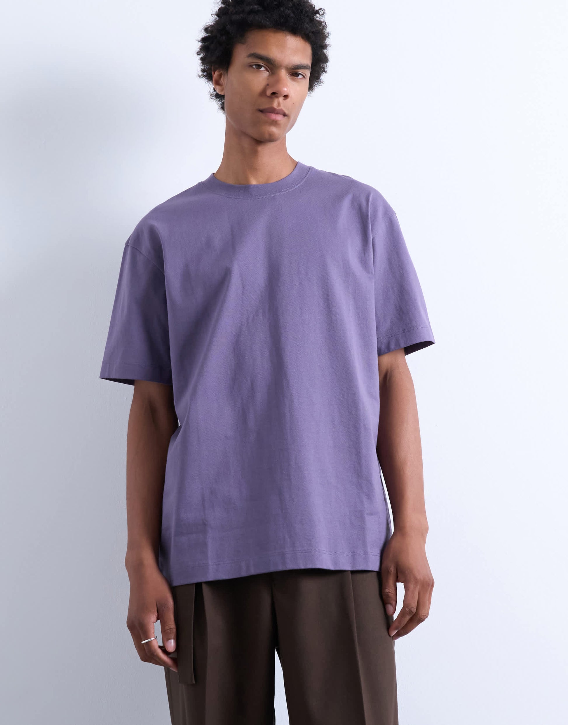 Topman relaxed fit t-shirt in dusty purple
