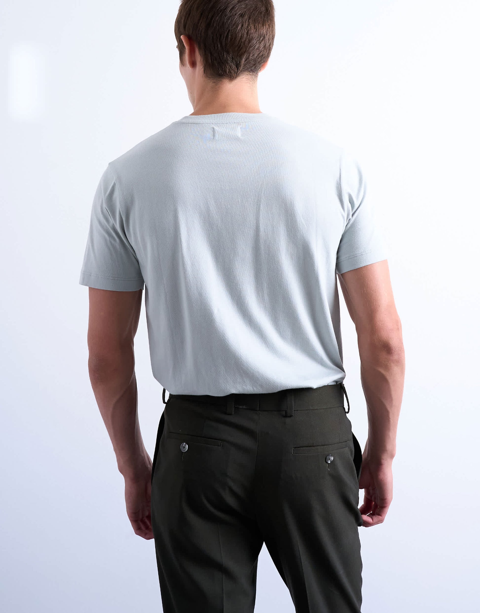 Topman classic fit t-shirt in grey