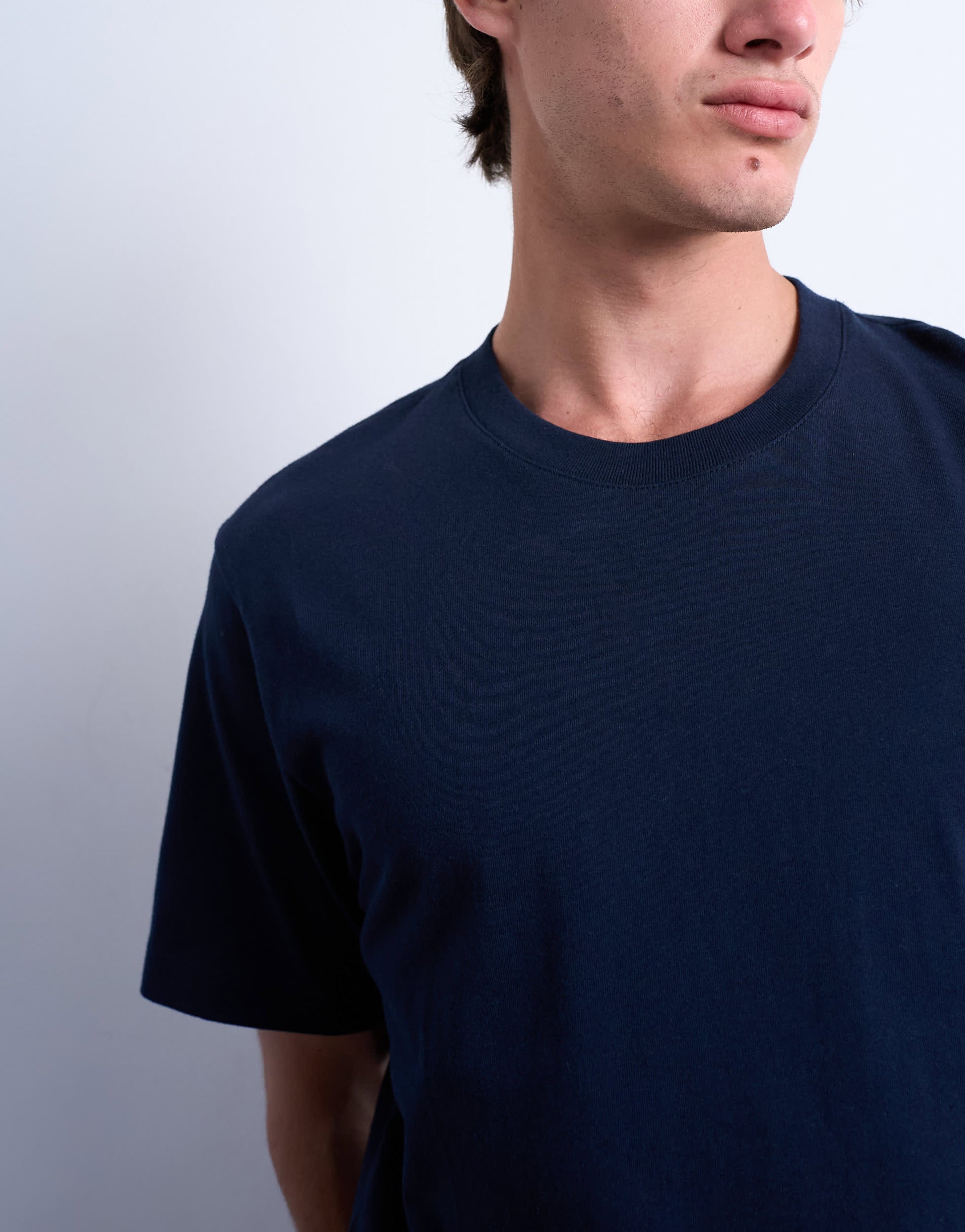 Topman classic fit t-shirt in navy