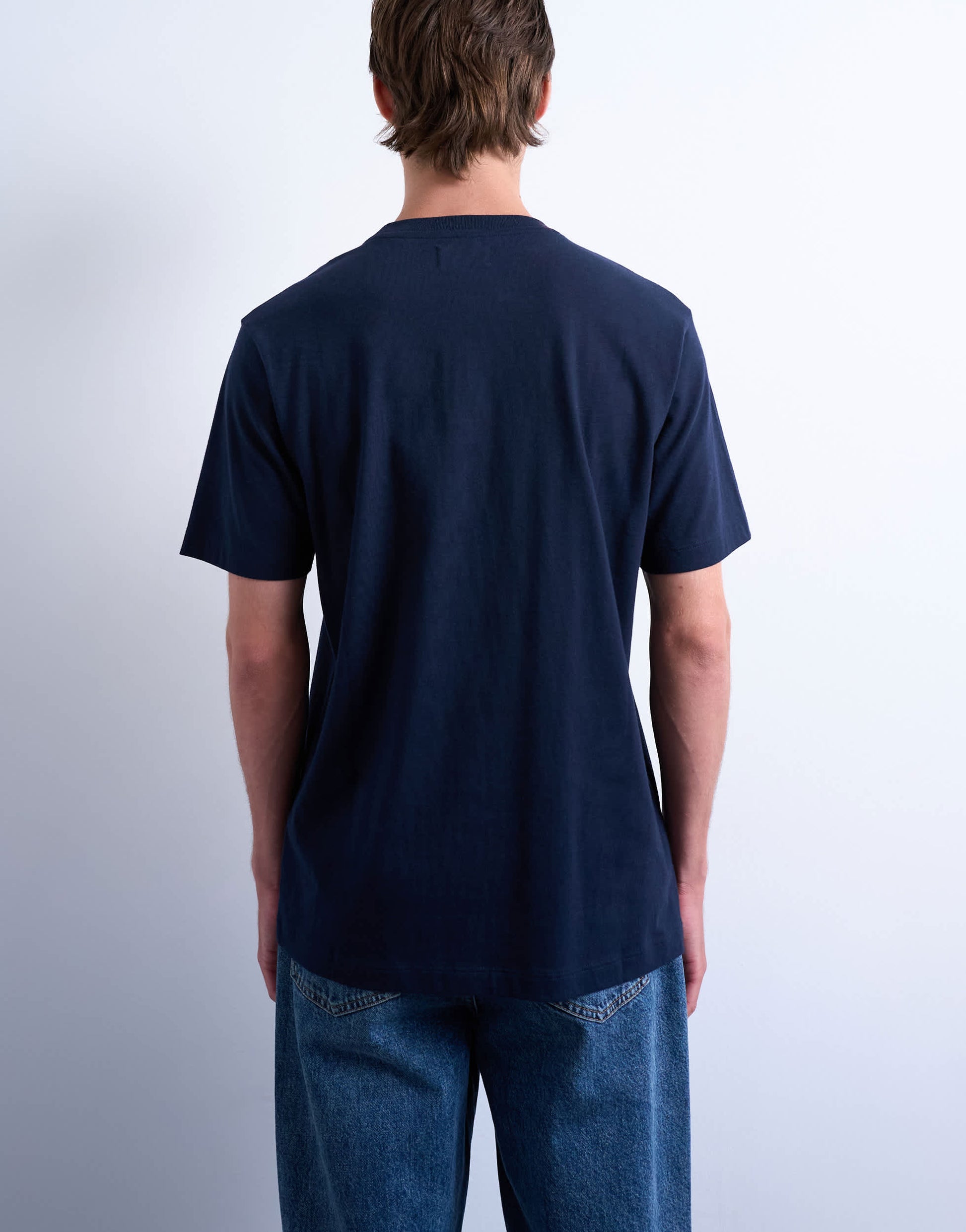 Topman classic fit t-shirt in navy