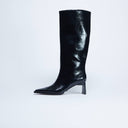 Bottes hautes à bout carré Topshop Talia noires