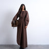 Robe midi Topshop marron à nœud et ourlet asymétrique