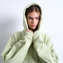 Topshop Premium-Hoodie in Übergröße, schwer, hellgrün