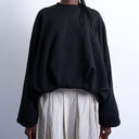 Topshop Sweatshirt mit Ballonsaum in Schwarz