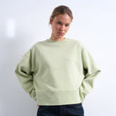 Topshop premium heavyweight oversized sweat in light green