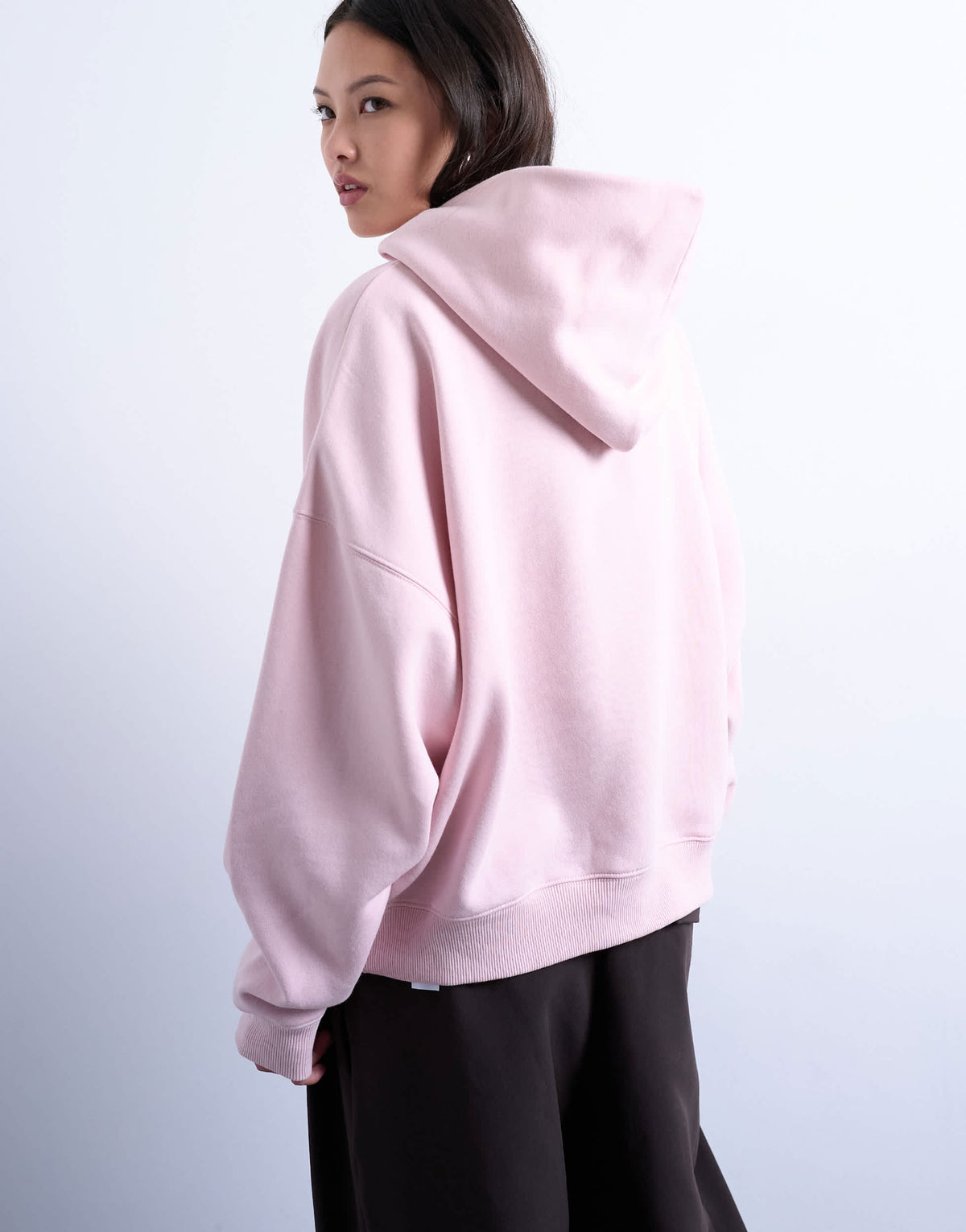 Topshop ultimate hoodie in light pink