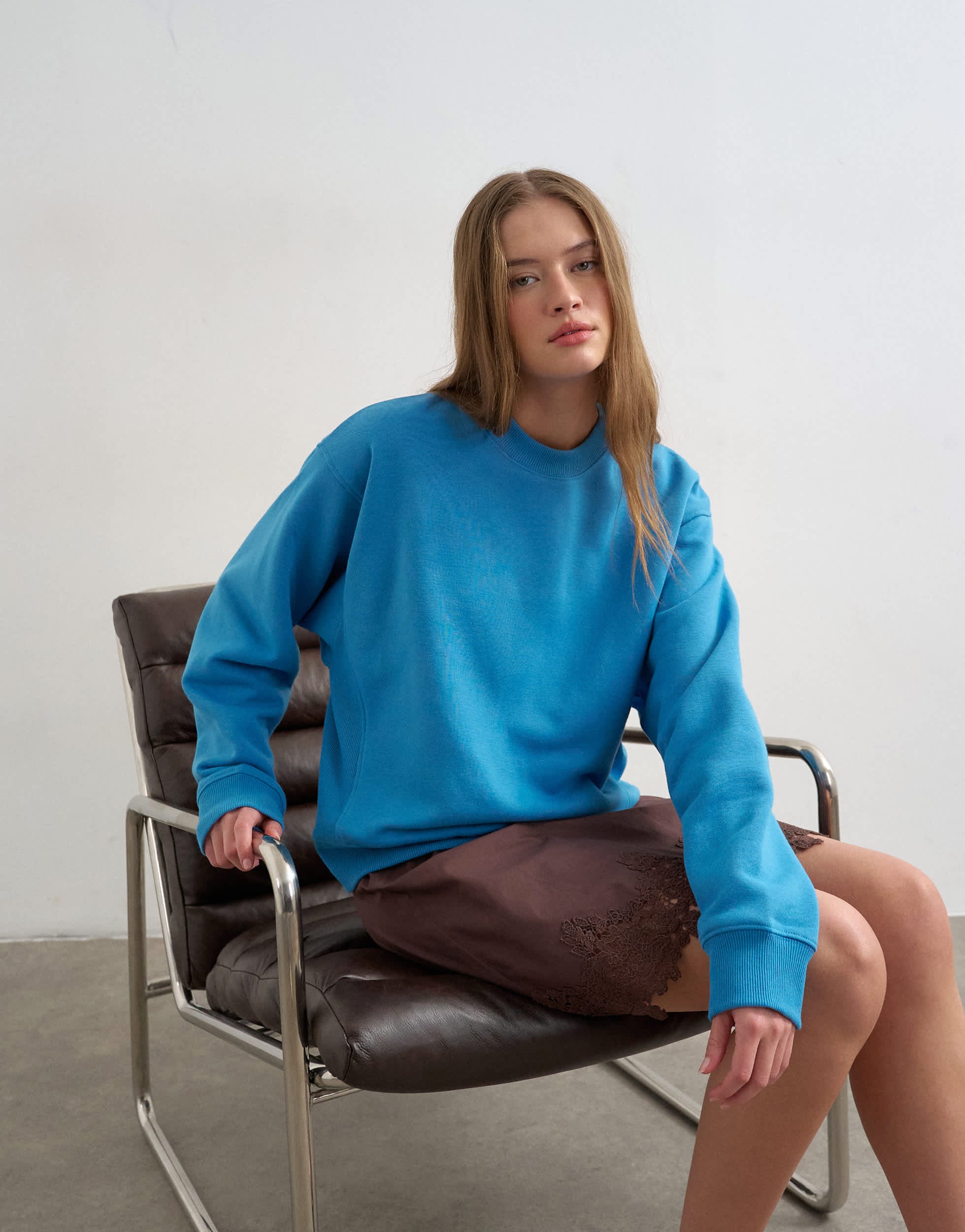 Topshop ultimate sweat in blue