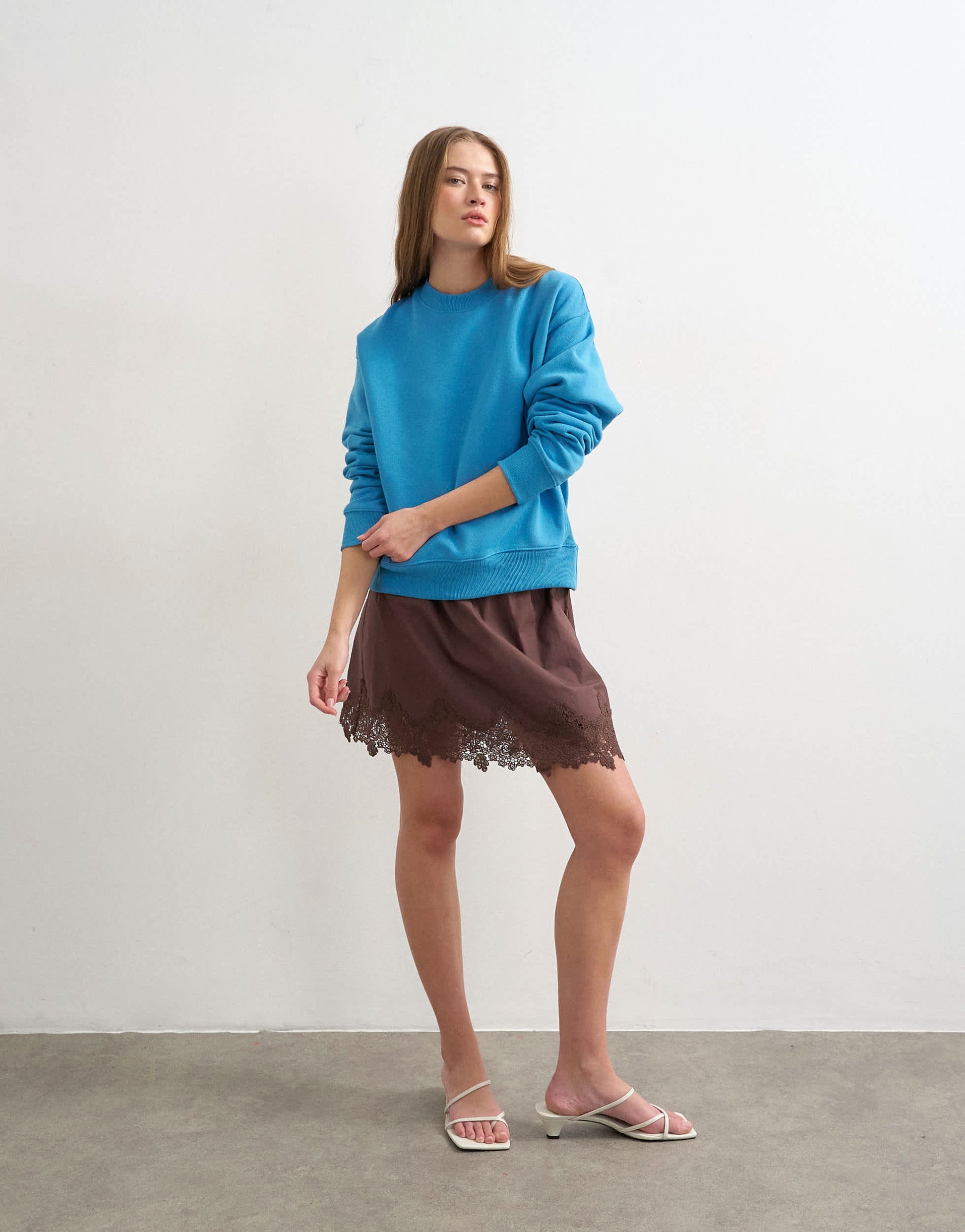 Topshop ultimate sweat in blue
