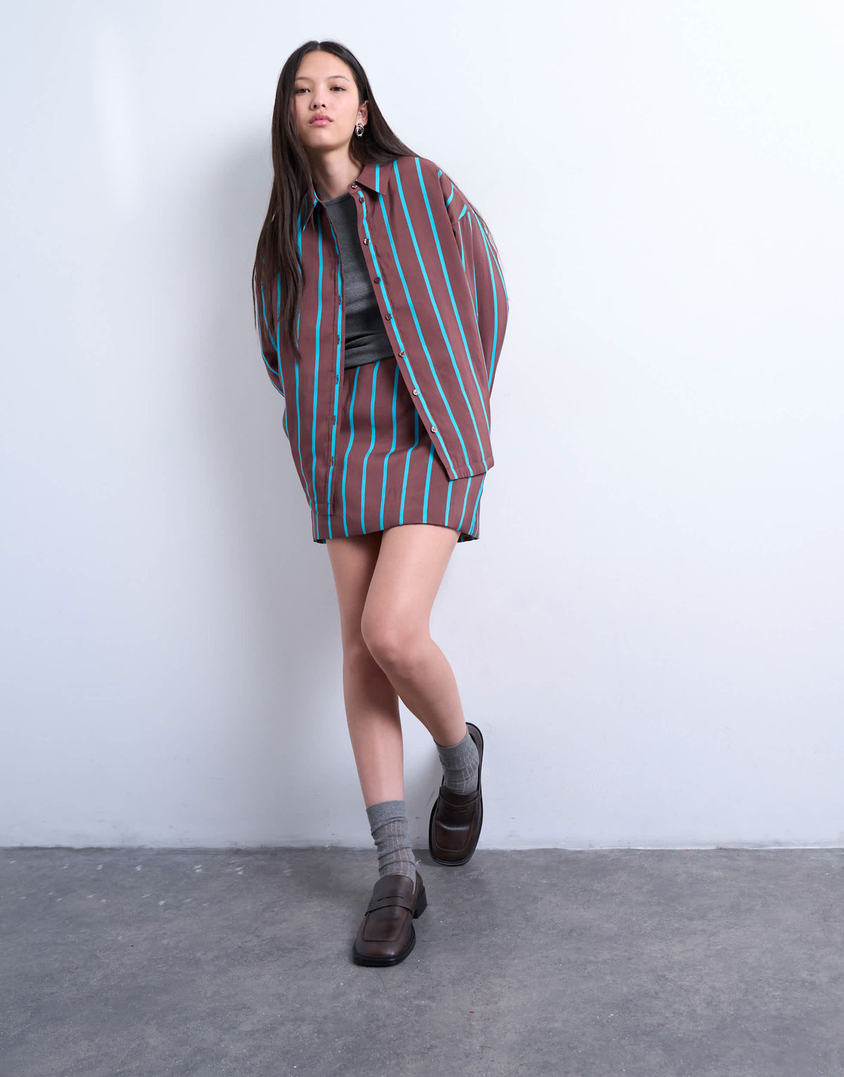 Topshop co-ord a line mini skirt in stripe