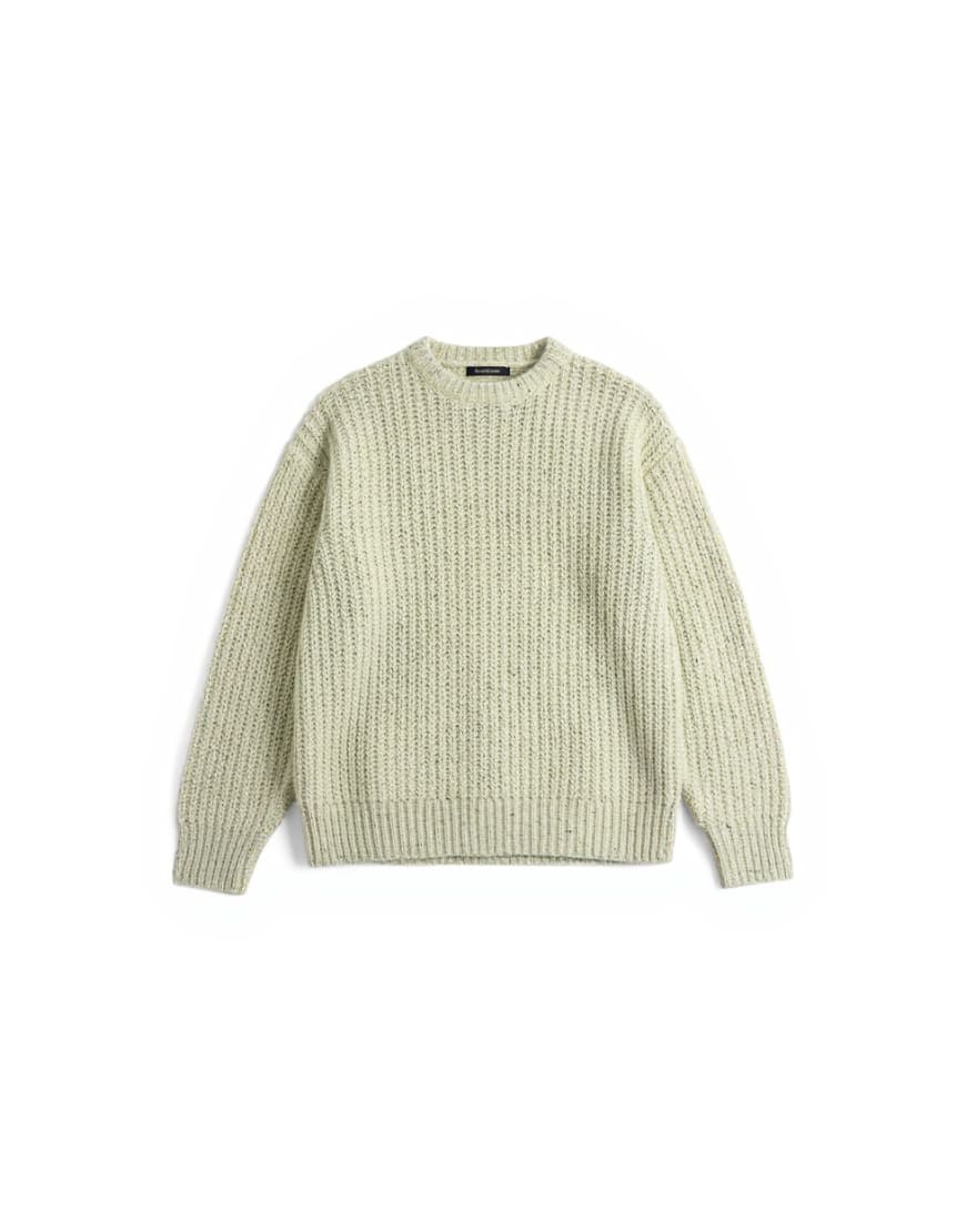 Topman relaxed fit knitted jumper with nep in green